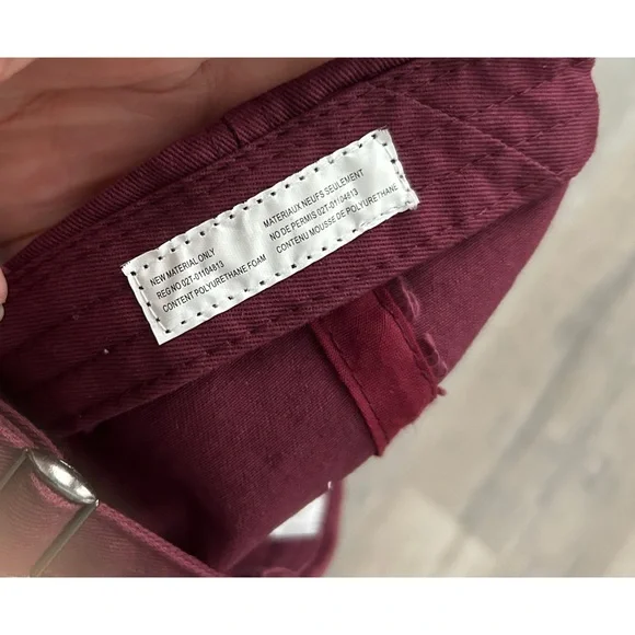 SPENCERS GIFTS Women’s Burgundy "GET AWAY FROM ME" Cap HAT OSFM Distressed - Picture 3 of 4